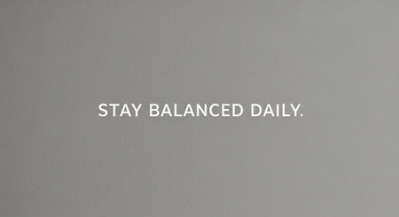 STAY BLANCED DAY text on gray background. 3d renderingの写真素材