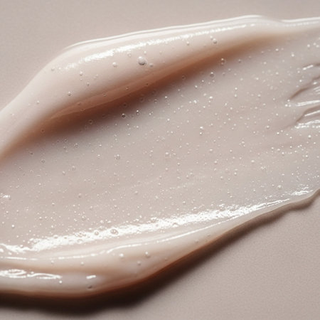 close up of cosmetic cream on white background, beauty and skin care conceptの写真素材