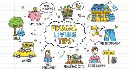 Vector hand drawn doodle of family life. Sketchy icons setの写真素材