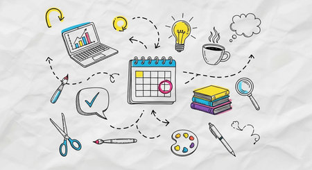 Conceptual image of education and learning, sketch for your design