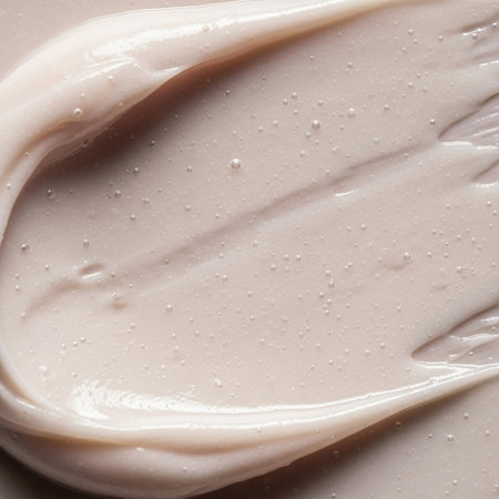 close up of a cosmetic cream texture on a white background. macroの写真素材