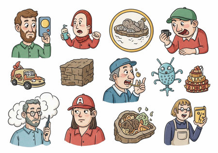 Cartoon people with different professions icons set. Vector illustration of cartoon people with different professions.の写真素材