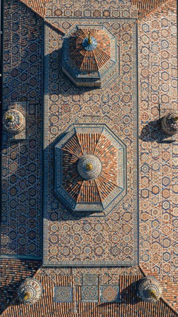 Architectural detail of the Grand Mosque in Istanbul, Turkey.の写真素材