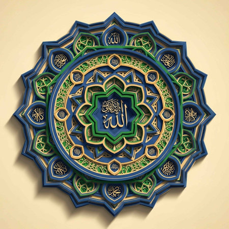 Ramadan Kareem islamic greeting card with calligraphyの写真素材