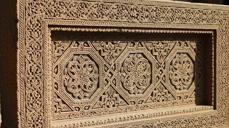 Example of Ottoman art patterns applied on metals (for example, carved wood)の写真素材