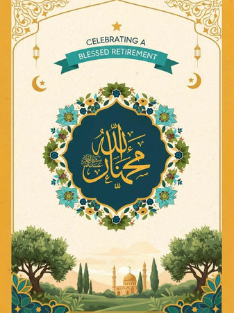 Ramadan Kareem Greeting Card. Vector Illustration.