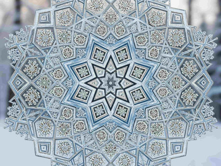 Abstract kaleidoscope background. Beautiful multicolor kaleidoscope texture. Unique kaleidoscope design.の写真素材