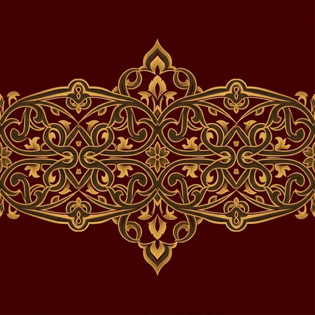 Seamless vintage pattern in baroque style. Vector illustrationの写真素材