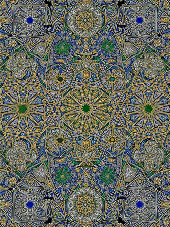 Oriental pattern in the style of Islamic art. Colorful background.