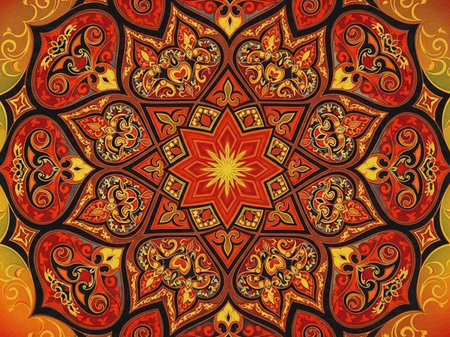 Colorful abstract kaleidoscope background. Beautiful multicolor kaleidoscope texture. Unique...