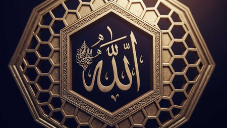 Islamic calligraphy of the holy month of Ramadan Kareem.の写真素材