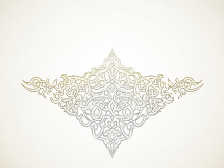 Luxury vintage ornament in Eastern style. Element for design.の写真素材