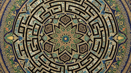 Detail of the dome of the Hassan II Mosque in Casablanca, Morocco