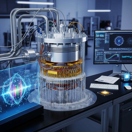 3d rendering of a scientific laboratory in a lab with electronic devicesの写真素材