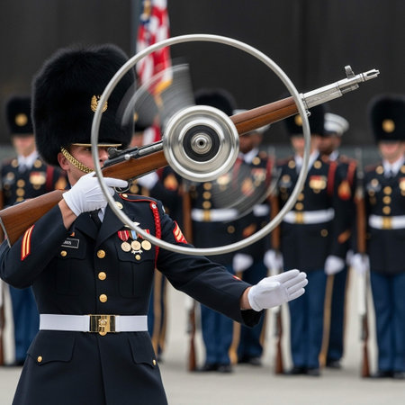 Changing of the guard ceremony at the National Mallの写真素材
