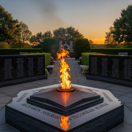 Memorial to the soldiers of the Great Patriotic War in Kyiv, Ukraine.の写真素材