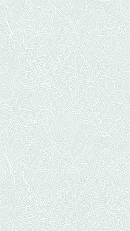 Seamless pattern with white lace on light blue background. Vector illustration