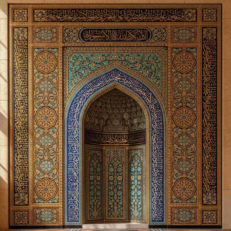 Door of the Hassan II Mosque in Casablanca, Moroccoの写真素材