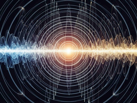 Abstract technology background with lines. 3d rendering toned image double exposureの写真素材