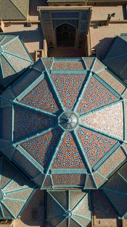Detail of the dome of a mosqueの写真素材