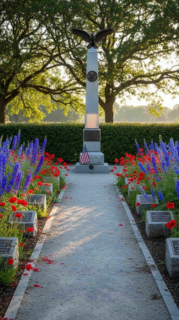 Memorial Day Memorial in Washington DC, United States of America.
