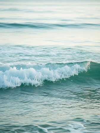 Waves in the sea. Soft focus and shallow DOF.の写真素材