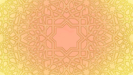 Background texture, Pattern of islamic ornament. Geometric element for designの写真素材