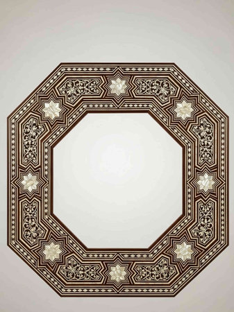 Oriental frame in the style of the Baroque.