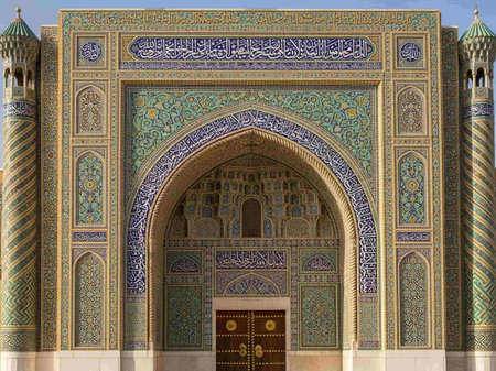 Mausoleum of Mohammed V in Samarkand, Uzbekistanの写真素材