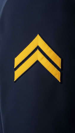 Close-up of a football jersey with a yellow stripe on itの写真素材