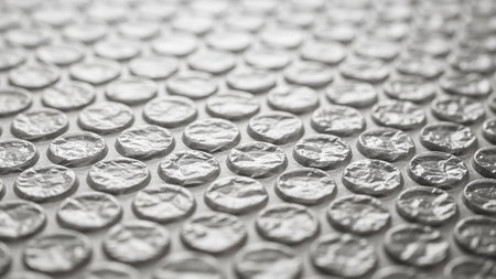 abstract background of plastic cellophane, closeup of photoの写真素材