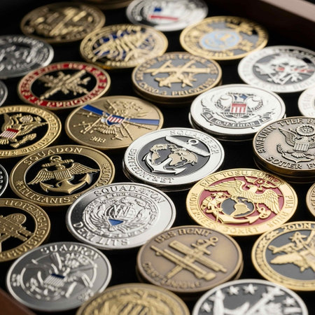 A close up shot of coinsの写真素材