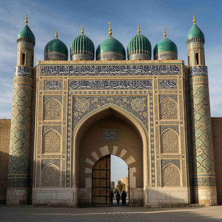The entrance gate to Bukhara.
