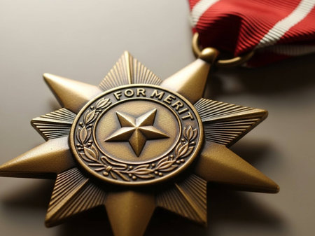 Medal of the Great Patriotic War. Shallow DOFの写真素材