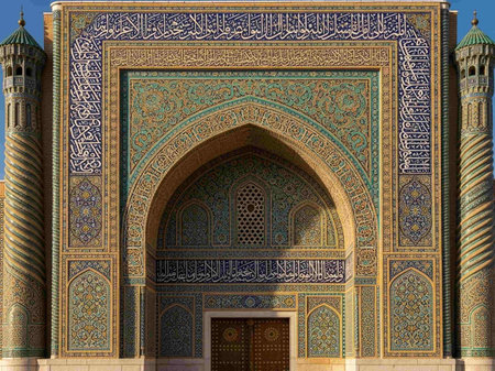 Door of a mosqueの写真素材