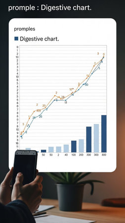 Businessman analyzing investment charts with smartphone. Business and finance concept.
