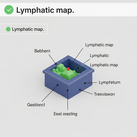 A 3D render of a box with a diagram showing the textの写真素材