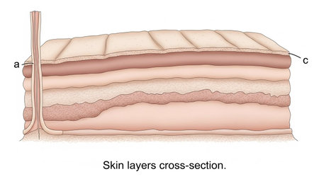 The structure of the skin on a white background. Vector illustration.の写真素材