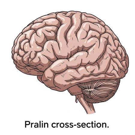 Human brain. Vector illustration of a human brain isolated on white background.の写真素材