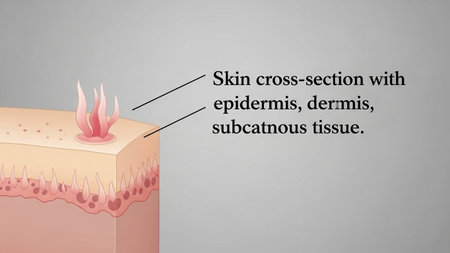 Skin disease is a disease that affects the skin of the face.の写真素材