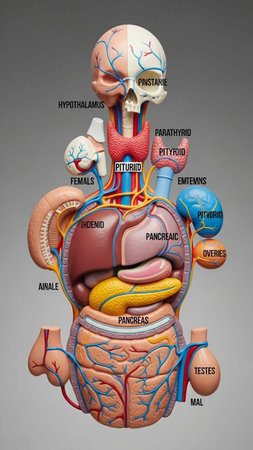 Human Anatomy. 3D Illustration.の写真素材