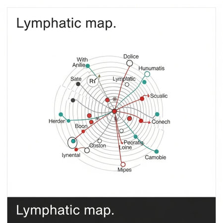 Diagram of Lymphaticの写真素材