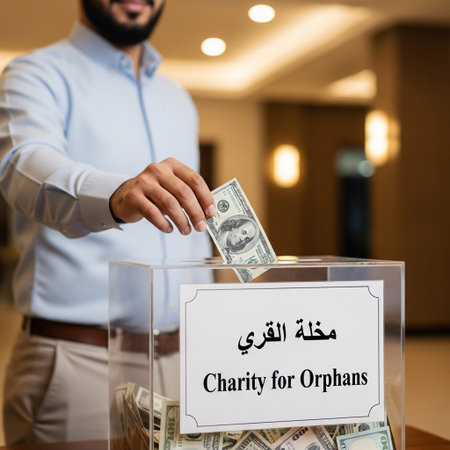 Close-up of male hand putting money in a ballot box.の写真素材