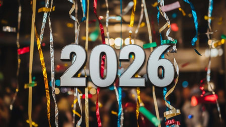 New Year's Eve Party Decorations.の写真素材