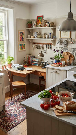 Kitchen Interior Design Decorated with Rustic Decorations