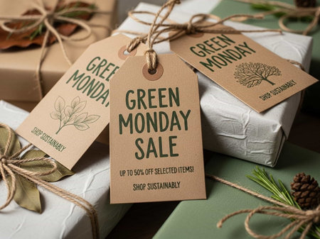 Gift boxes and labels.