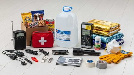 First aid kit. First aid kit is a type of first aid kit that provides first aid to a person.の写真素材