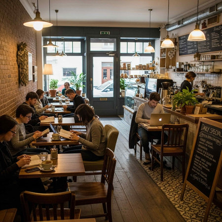People in a coffee shop