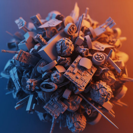 3D illustration of a futuristic background. 3D CG. High resolution.の写真素材