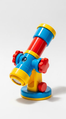 toy binoculars on a white background, toy for children